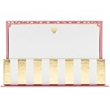 Graphique Gold Heart Flat Notes Stationery in Pink 5.625