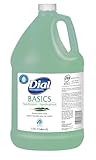 Dial 1325980 Basics Honeysuckle Floral White Pearl Hypoallergenic Liquid Hand Soap, 1 Gallon Bottle (Pack of 4)