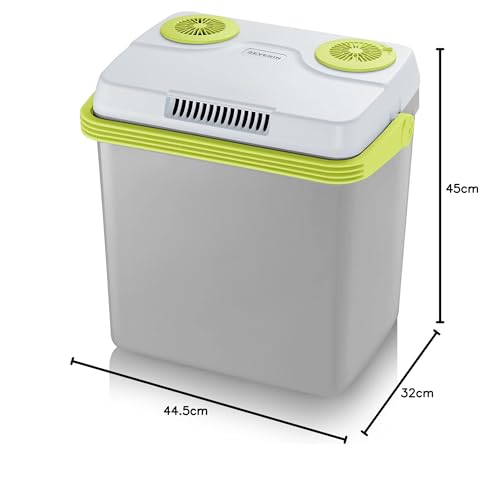 Severin Glacière électrique, 25 L, Inclus 3 câbles d'alimentation Dont allume-cigare12 V et câble USB, Vert/Gris, KB 2925