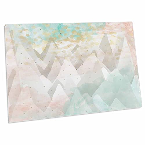 3dRose Pad de Escritorio Forest Winter Pastel