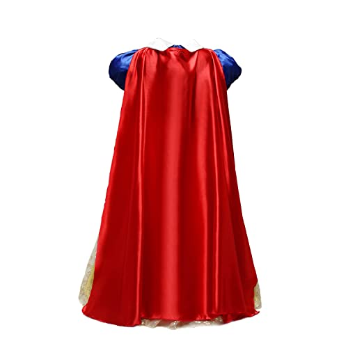 Yellow Princess Dresses For Girls Costumes Cape For Toddlers Accessories Party Birthday (Yellow #2, 6T/130) #TOP2