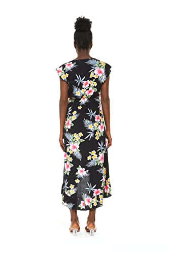 Image of Matchable Couple Hawaiian Shirt or Wrap Dress Signature Prints Hibiscus | Sold Individually; Soft Rayon Fabric; Lightweight Comfort; Signature Tropical Prints; Vacation Ready
