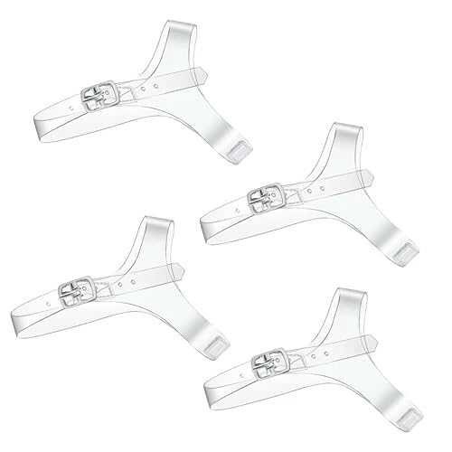 DPWOUM 2 Pairs 12x0.6 Shoe Straps for Heels Detachable Clear Shoe Belt Ankle Strap Laces Anti Loose Shoelace Accessories for Holding Loose High Heel woman