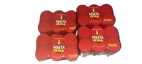 Malta India - Puerto Rico's Famous Malt Beverage - 8 oz cans (Count of 24) Master Carton