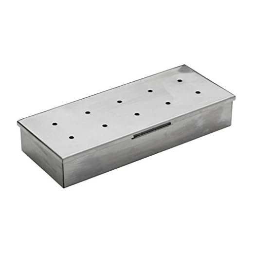 Char-Broil Stainless Steel Smoker Box, Silver, 3.75 x 1.6 x 9.25 inches