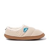 NUVOLA. Hausschuhe für Herren Damen Rutschfester Sohle warm gepolstert bequem Creme 40-41