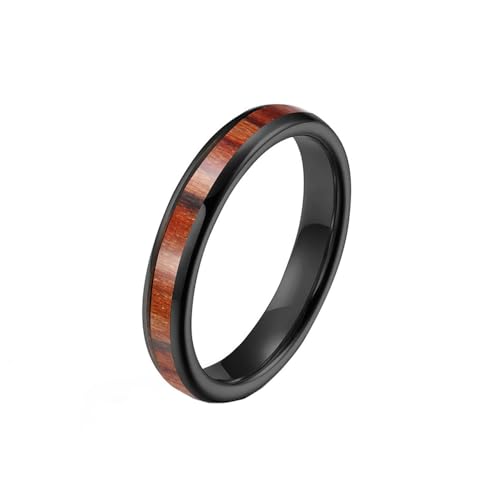 Bague en tungstène et bois vintage, le cadeau personnalisé idéal pour homme et femme