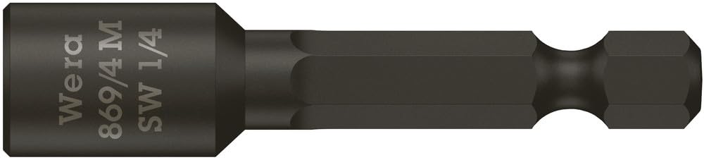 Zestaw końcówek wymiennych klucza nasadowego 1/4" z magnesem, 8-cz. Wera