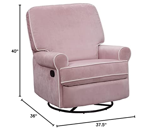 Pulaski Home Comfort Birch Hill Swivel Glider Recliner, 36" X 37.5" X 40", Pink #TOP2