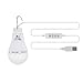 tento Lighting USB Bulb USB-Powered LED Light Three Color Change, 40 Watts Replacement Portable Hanging Bulbs Camping Fishing Beach Tent Dormitory Energy Saving Led Lightbulb