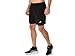 ASICS Men's Silver 2N1 7IN Short Running Apparel, M, Performance Black/Performance Black