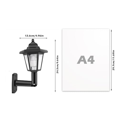 Lanterna rétro décor de jardin étanche avec ampoule LED solaire 2PCS - 2