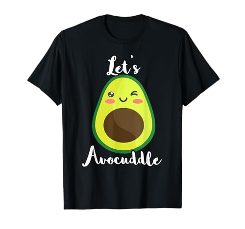 Let's Avocuddle Funny Avocat Guacamole Vegan T-Shirt