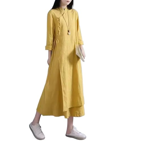 Robe Hanfu de printemps en coton et lin pour vos sorties culturelles