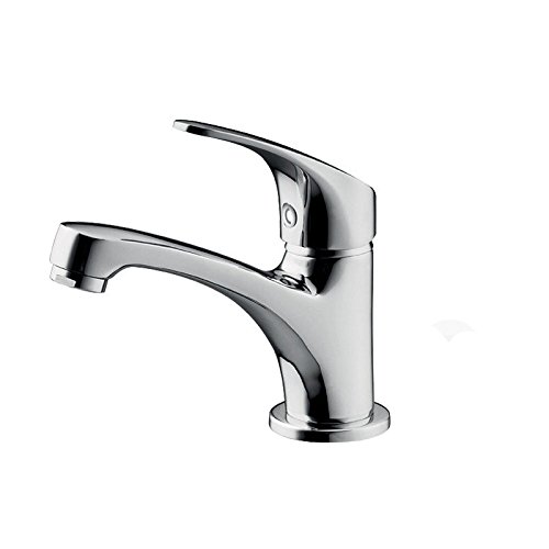 Robinet de bassin FBSHAD eau froide en cuivre avec soupape d'angle et tuyau