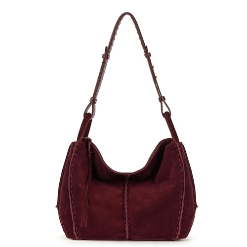 Image of The Sak Los Feliz Hobo Purse - Premium Large Leather Women's Handbag for Everyday & Travel - Durable Purse With Zipper Pocket