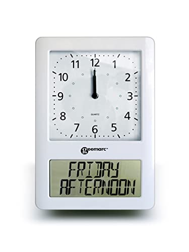 Geemarc Big Analogue Clock with Full Date and Time on...