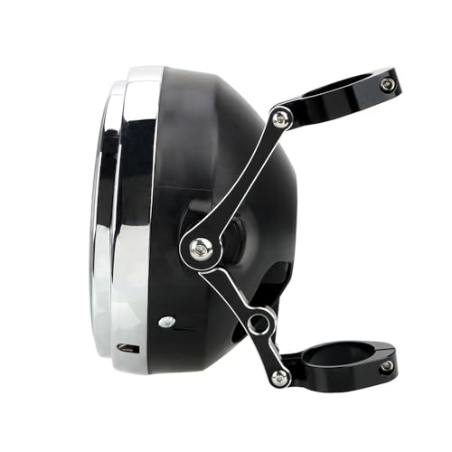 Abrazadera montaje tubo horquilla moto con fijación antivibración para soporte foco universal 3