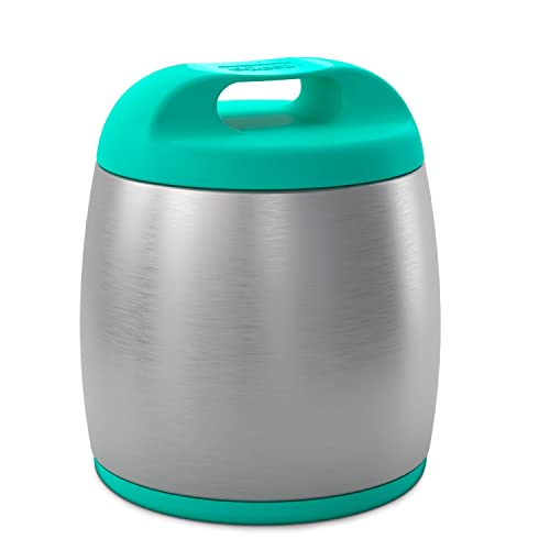 Chicco Termo Bebé, Recipiente Térmico de Acero Inoxidable para Alimentos, Contenedor para Comida Caliente para Bebés, Mantiene la Temperatura hasta 6 Horas, 350 ml, Bebés +6 Meses, Azul