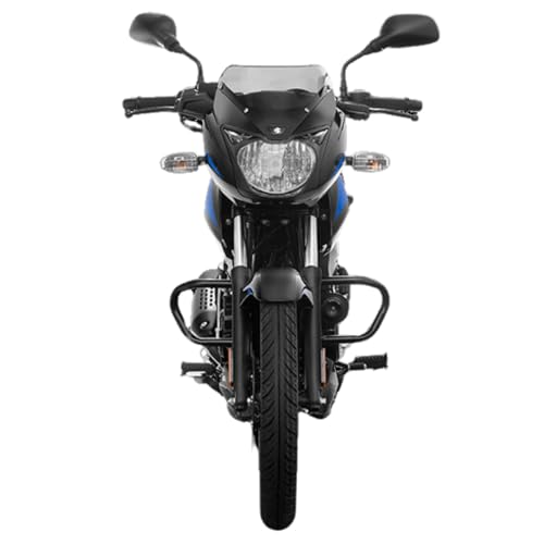 Image of Bajaj Pulsar 125 Sp Seat Di Carbon Ug Motorcycle /Motorbike - Ebony Black & Blue Decals - Ex-Showroom