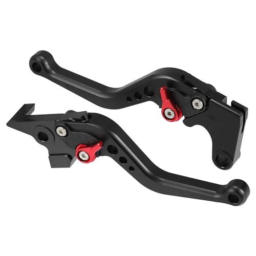 X AUTOHAUX 1 Pair Motorcycle Brake Clutch Levers CNC for Yamaha FZ6 Fazer Black