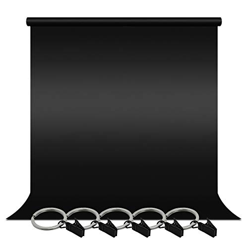 LimoStudio Black Muslin Backdrop Background Screen [5x10 ft. ] with Backdrop Holder Kit, Photo Video Studio, AGG1337