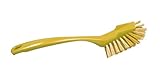 Maya Professional Tools 10463-4 Spülbürste mittelharte Borsten, FBK/Lebensmittelhygiene mit Schaber, 255 mm x 28 mm, Gelb