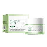 3% Salicylic Acid Acne Repair Cream, Salicylic Acid Acne Treatment Cream, Repair Stubborn Acne Pore Shrinkage Improve Acne Scars Moisturising for Acne-Prone and Oily Skin 50g
