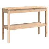 vidaXL コンソールテーブル 110x40x75 cm 無垢材 パイン材