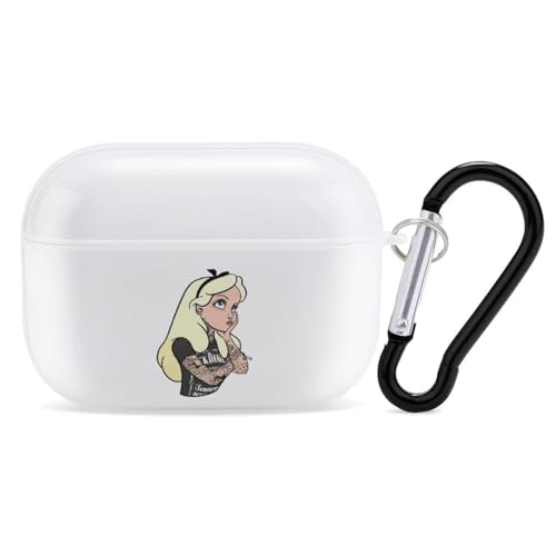 �s�v�c�̍��̃A���X �A�j�� AirPods Pro2 �P�[�X 2022�N9������ �V�� �G�A�[�|�b�Y �v��2�P�[�X AirPods Pro ��2���� �P�[�X �J���r�i�t�� �����h�~ �S�ʕی� �ϏՌ� ���� ������� �v���[���g White-style-4