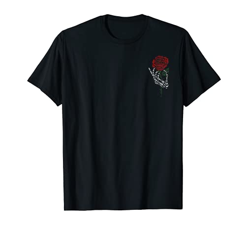 Skeleton Hand Holding Rose Shirt, Tattoo Shirts, Vintage T-Shirt