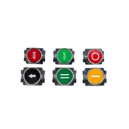 Bouton-poussoir métallique 22mm 10A robuste à impulsion pour commande - 5