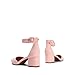 DREAM PAIRS ANNEE Pointed Toe Low Chunky Heels Pump Shoes,Size 8.5,Pink/Suede,ANNEE