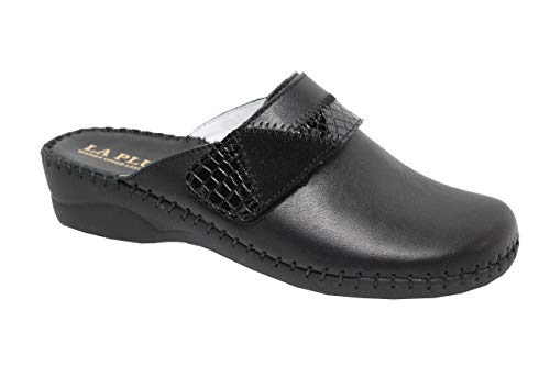 La Plume Womens Santori Slip-On Clog Black 39