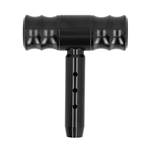 Gear Shift Knob, Gear Shift Knob Aluminum Alloy Universal Automobile Black Gear Shifting Lever Knob Car Styling Modification with Accessories 11.5 X 9.6cm