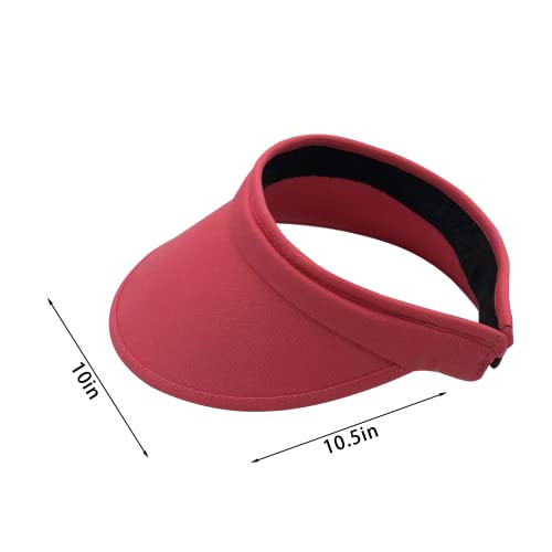 Grub Hub Cloth Covered Slip-On Visor [233] Fuchsia #TOP5