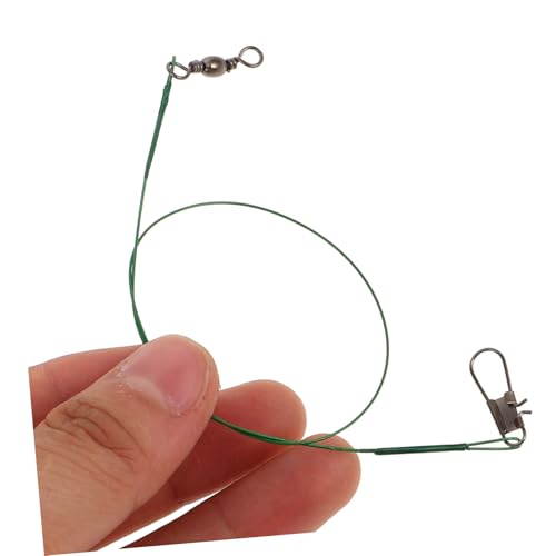 Toddmomy 40 piezas acero con doble seguro para pesca miniatura 3