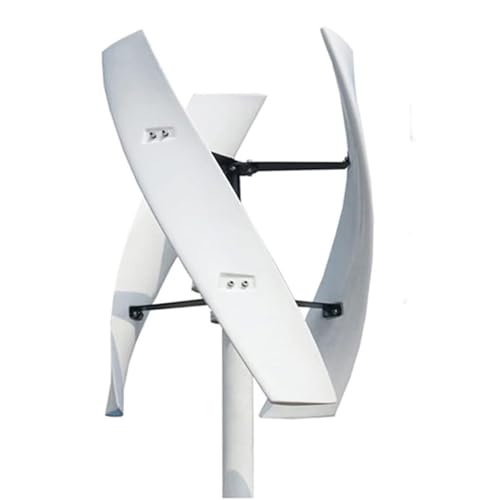 DPLXFPP Gerador de urbina eólica, urbina eólica de eixo vertical, kit gerador de turbina eólica de 5000 W, 3 pás, controlador de carga impermeável, ideal para uso doméstico, 24 V