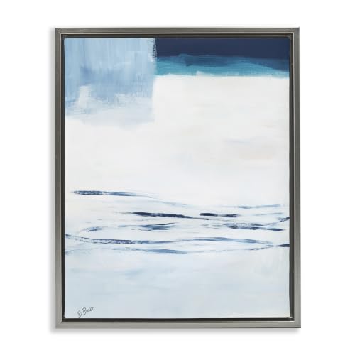 Abstract Winter Landscape, 24 x 30 Inch Canvas in Floater Frame
