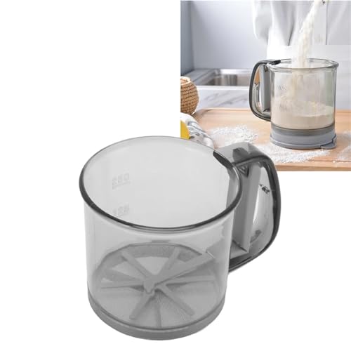 2pcs粉ふるい 小麦粉ふるい 小麦粉シフター 粉つぎ 飛び散り防止 手持ち式 お菓子作り お好み焼き たこ焼き もんじゃ焼き