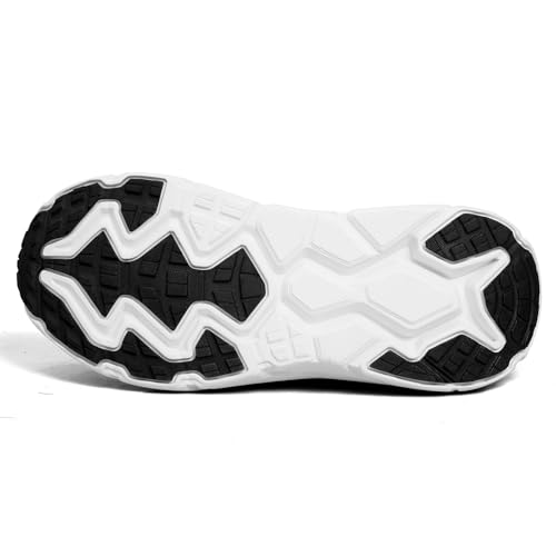 Image of Men's Slip on Walking Sneakers - Lightweight Running Shoes - Cushioned Comfort for Gym, Training, Tennis, Workout - Athletic Fashion - Black /Beige Size 6.5-13