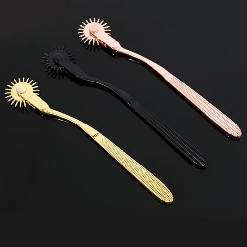 INNEDYOUMM Metal Wartenberg Neuro Pinwheel de aço inoxidável, 1 roda redonda de 360° para testar a s