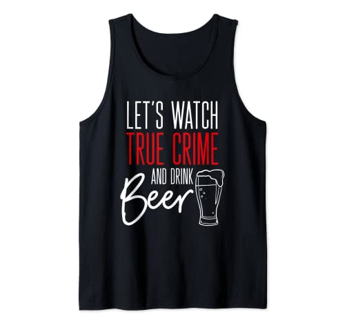 True Crime Gifts For Men Beer Lover Murder Fan Series Killer Débardeur