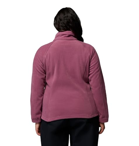 Image of Columbia Women's Plus Benton Springs Full Zip Fleece Jacket, Antique Mauve, 2X
