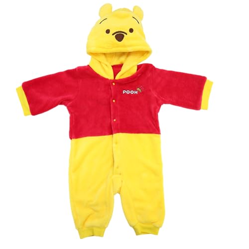 ディズニー 着ぐるみ フード付き サンゴフリース プー 80