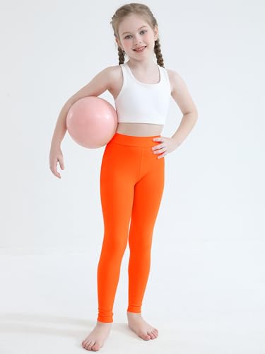 Dreammonkey 2T to 13Years Girls Cotton Leggings Toddler Kids Basic Solid Footless Tights Soft Stretchy Layering Yoga Pants3