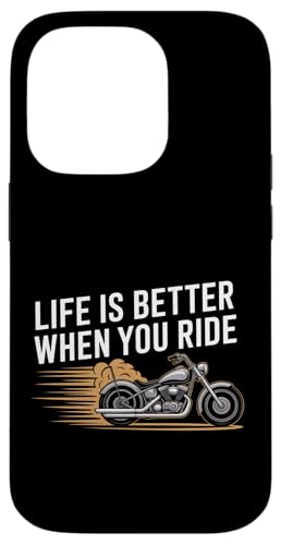 Life Is Better When You Ride �I�[�g�o�C�A�p���� �o�C�J�[���� �X�}�z�P�[�X iPhone 14 Pro �p