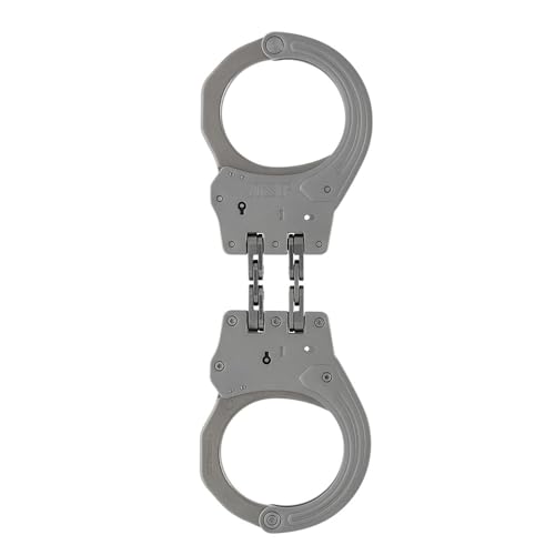 ASP Sentry Hinge Handcuffs, Professional Grade Restraints with Stainless Steel Frames, Forged Steel Bows, Dual-Sided Keyways, and Double Lock Slots for Tactical Gear and Equipment