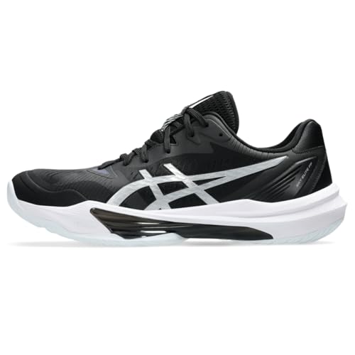 ASICS Men's Sky Elite FlyteFoam 3 Volleyball Shoes, 10.5, Black/Pure Silver