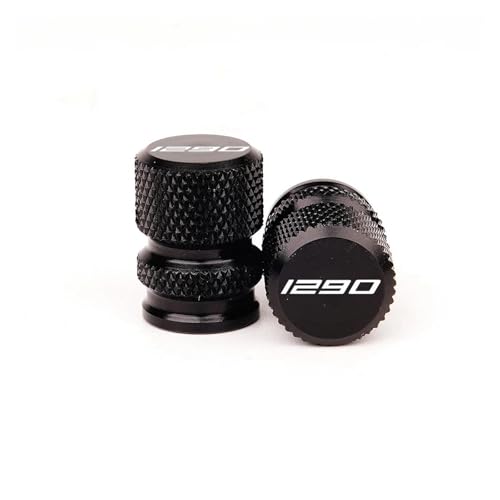 GMBAIH Eskalieren Für KTM 1290 SUPER Adventure S 1290 SAS 2021-2023 2022 Ständer Seitenständer Vergrößern Pad Reifenventil Luftkappen(Black 1290)